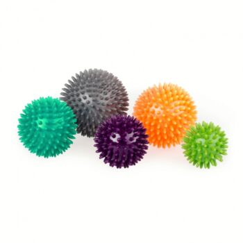 jeu de 5 balles de massage avec picots