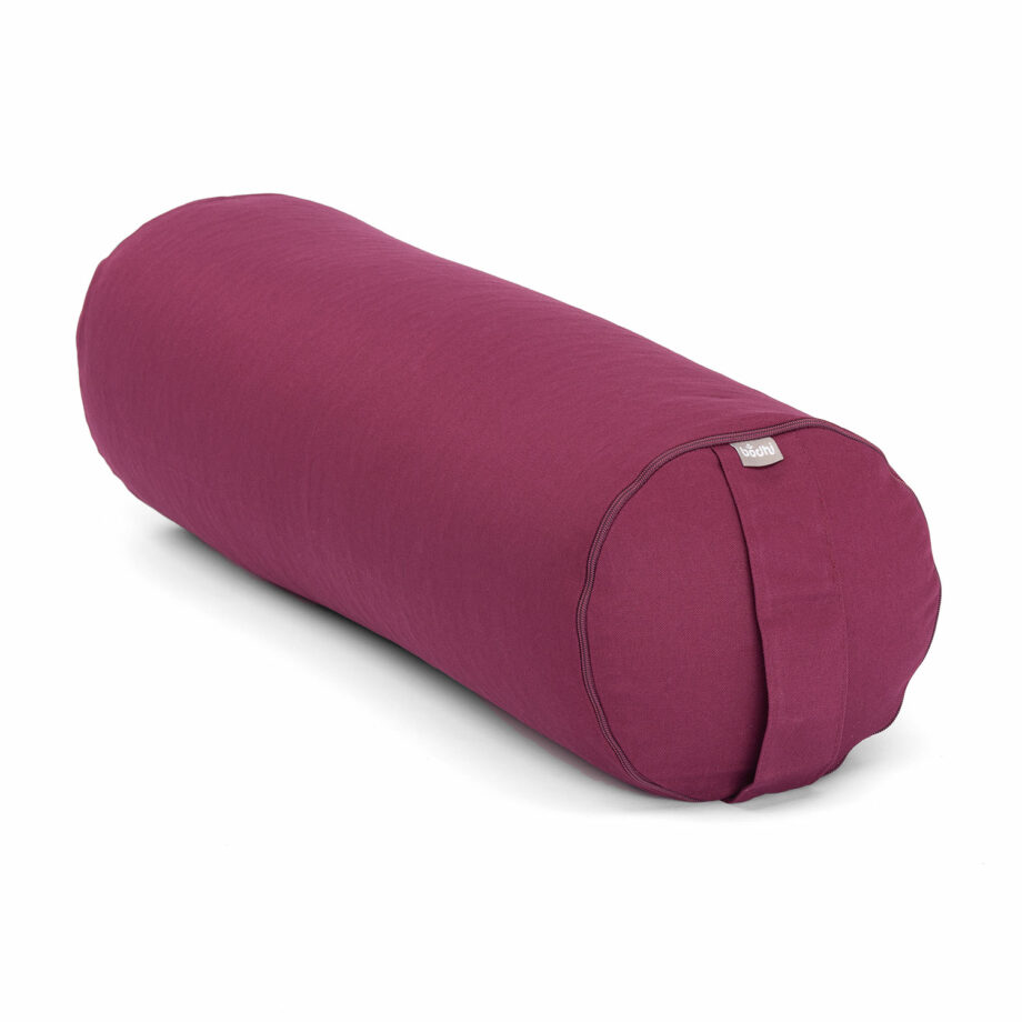 bolster de yoga aubergine