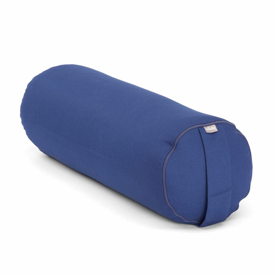 bolster de yoga bleu