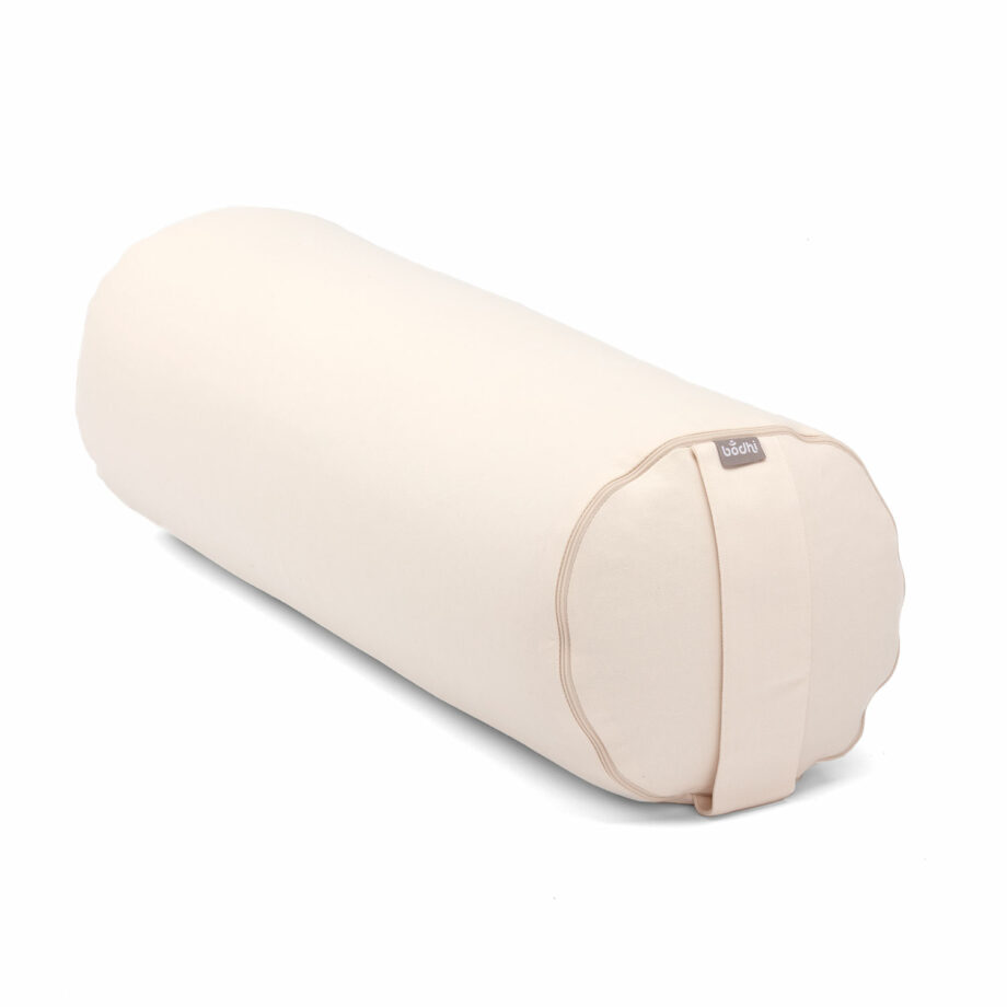 bolster de yoga creme