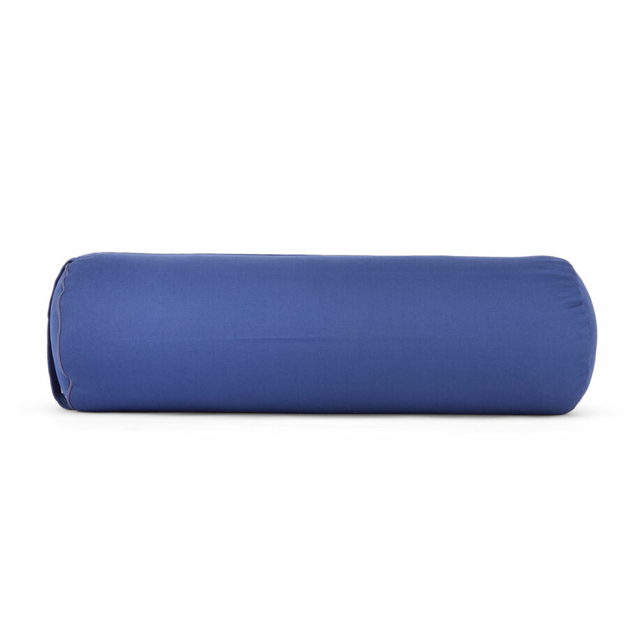 bolster de yoga bleu