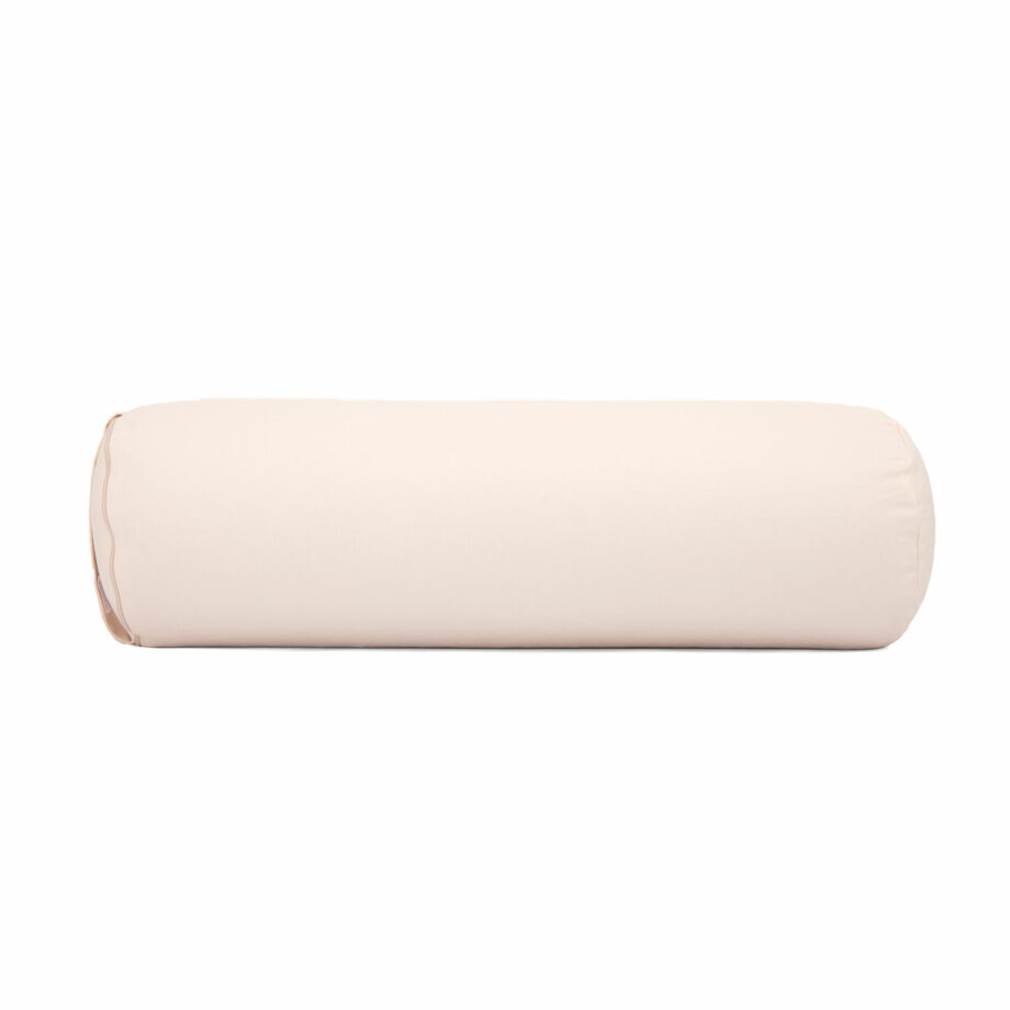 bolster de yoga creme