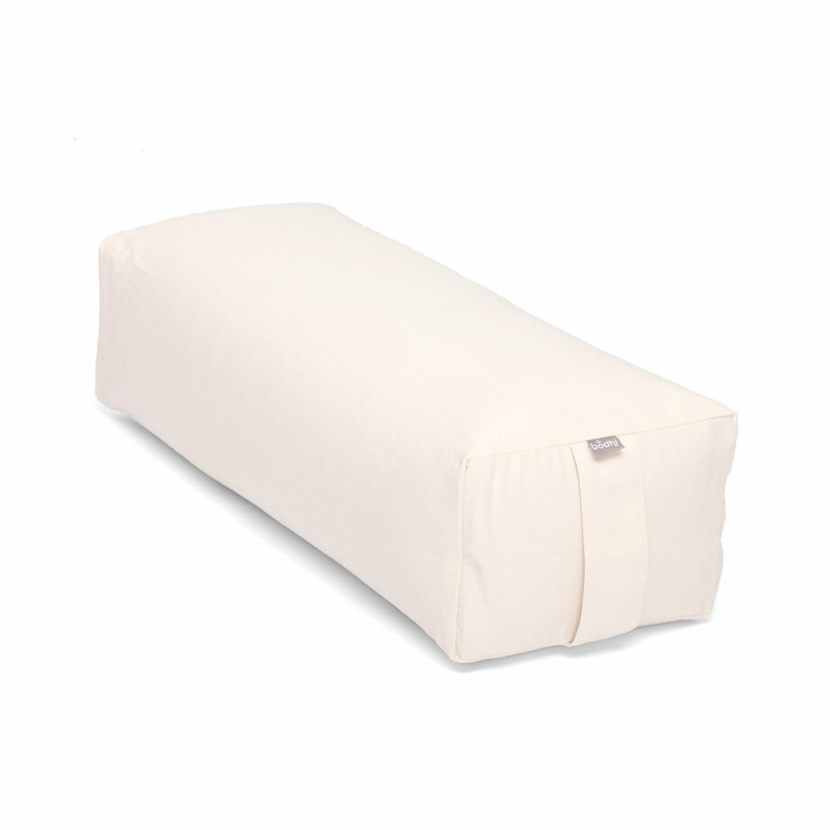 bolster de yoga rectangle salamba eco creme