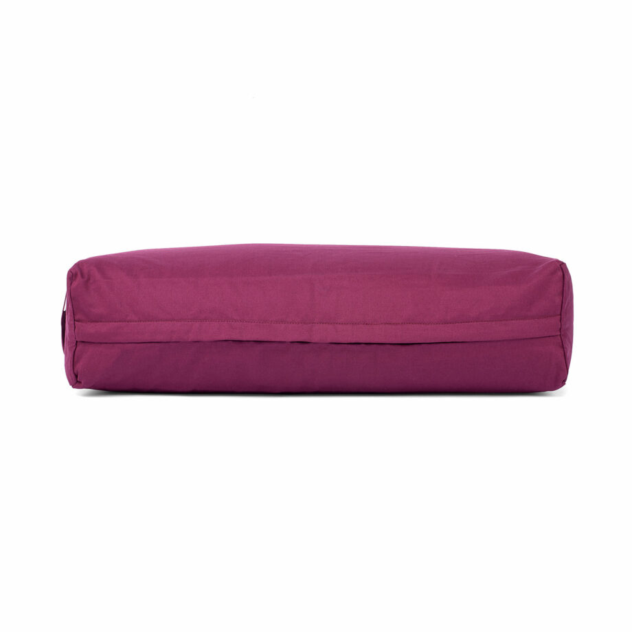 bolster de yoga rectangle salamba eco aubergine