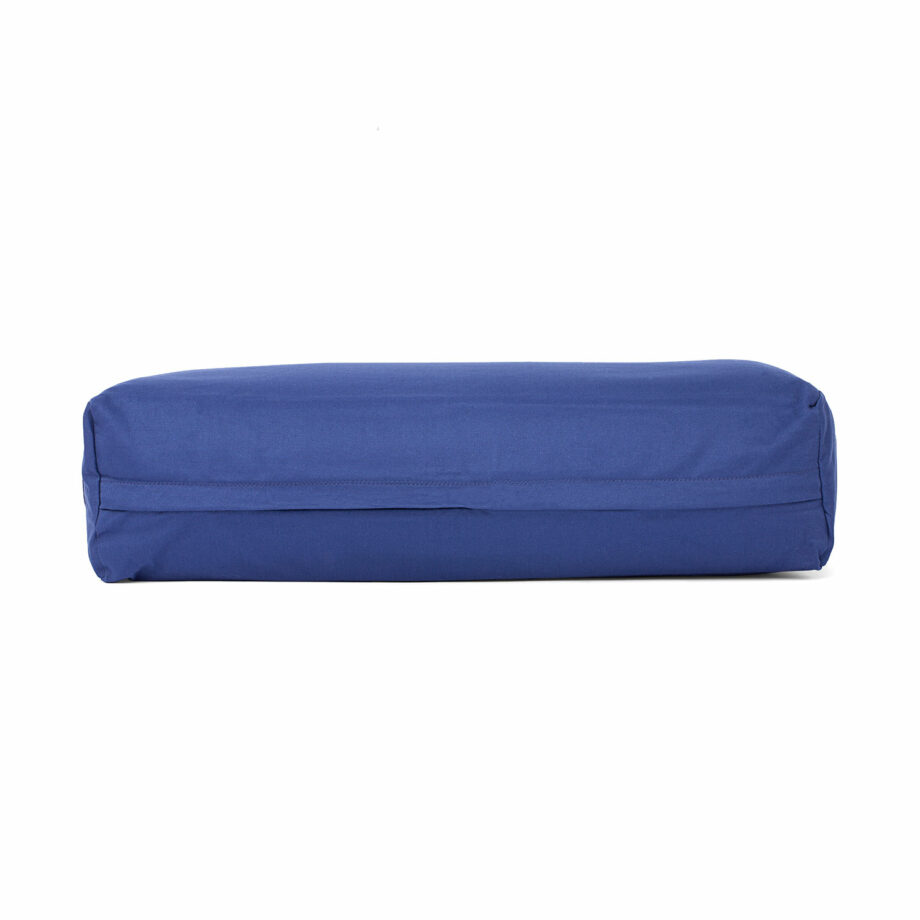 bolster de yoga rectangle salamba eco bleu