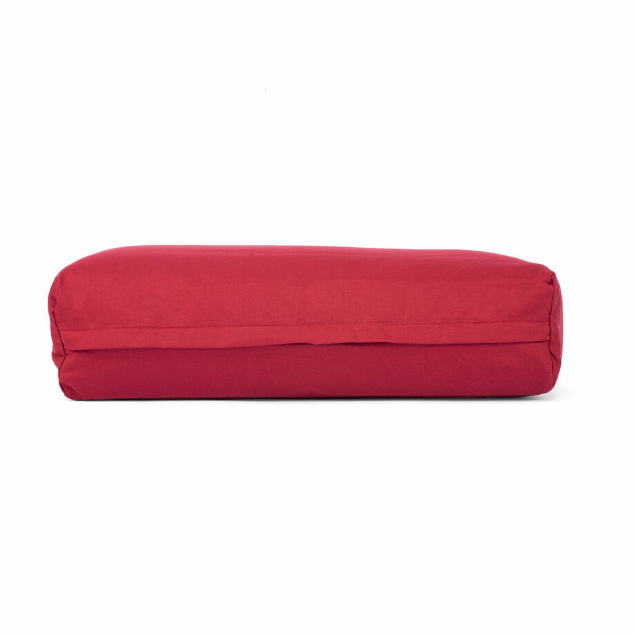 bolster de yoga rectangle salamba eco bordeaux