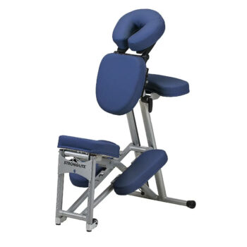 chaise de massage assis ergo pro de stronglite bleu