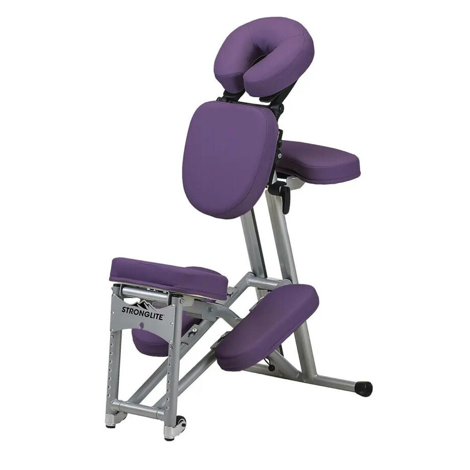 chaise de massage assis ergo pro de stronglite violet