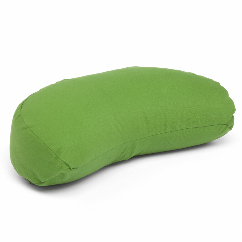 coussin de meditation croissant de lune vert