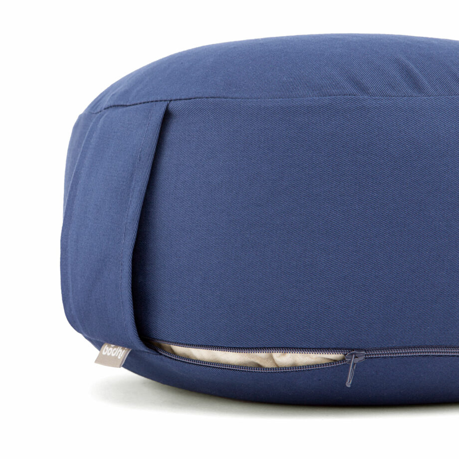 coussin de meditation rondo eco bleu