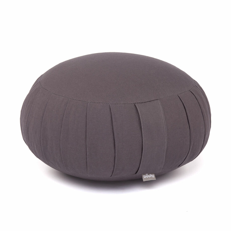 coussin de meditation zafu gris