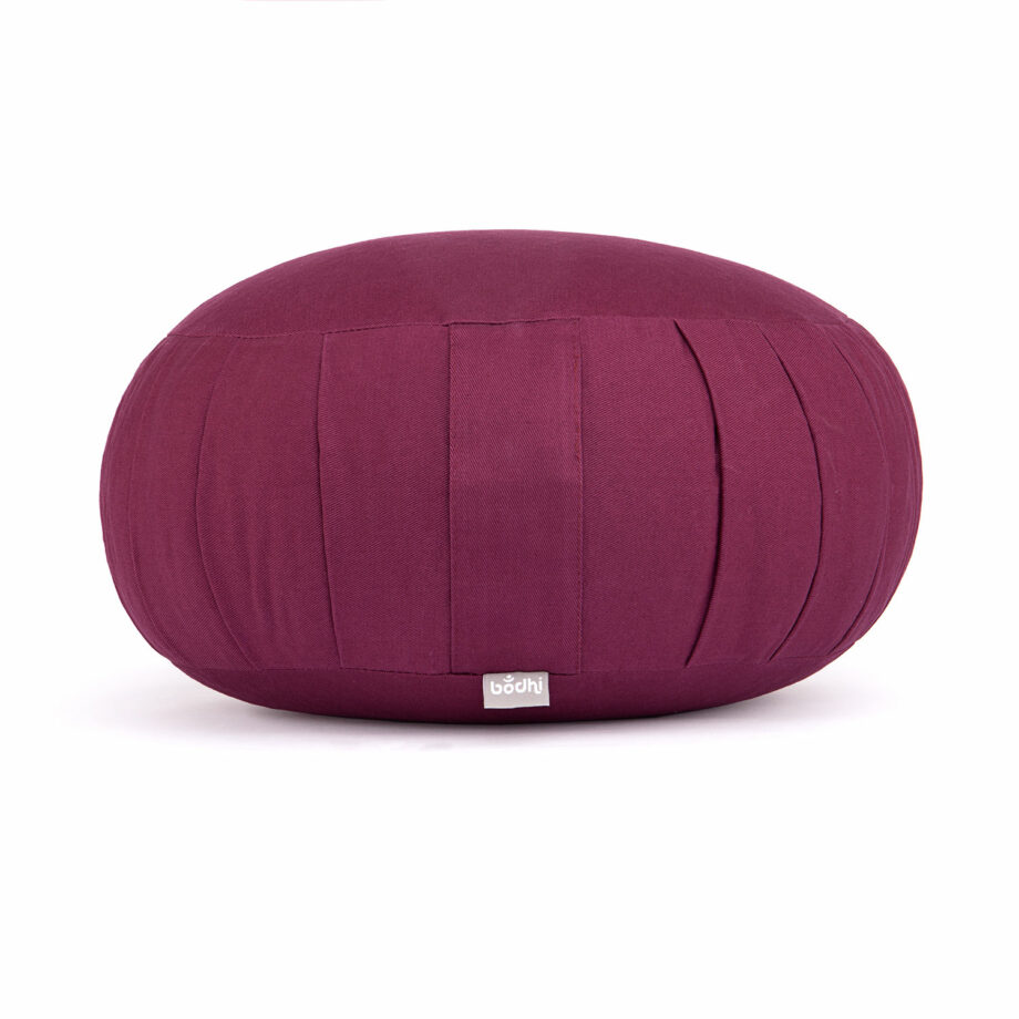 coussin de meditation zafu aubergine