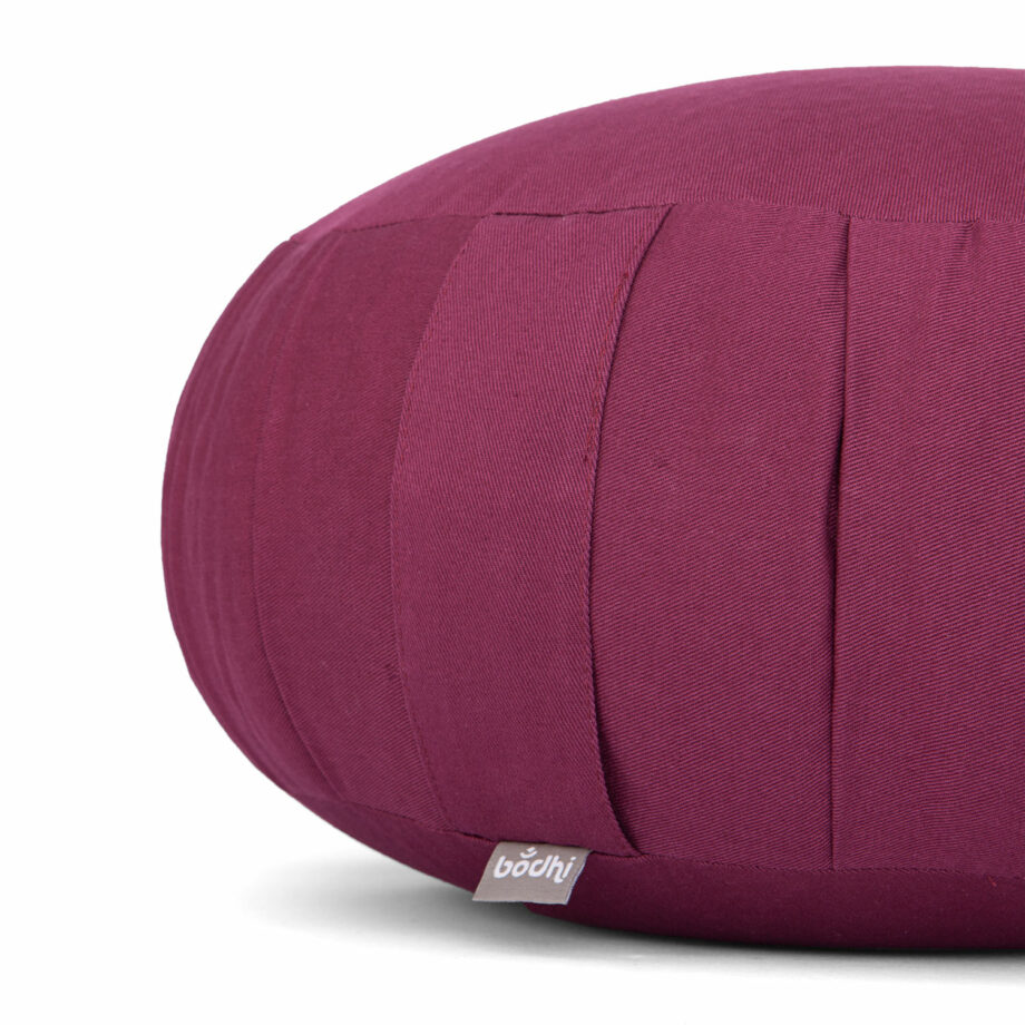 coussin de meditation zafu aubergine