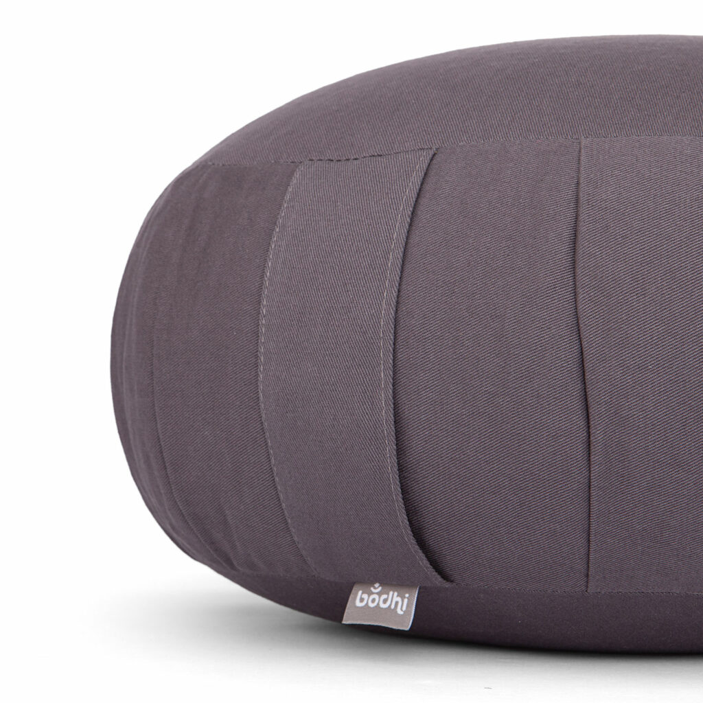 coussin de meditation zafu gris