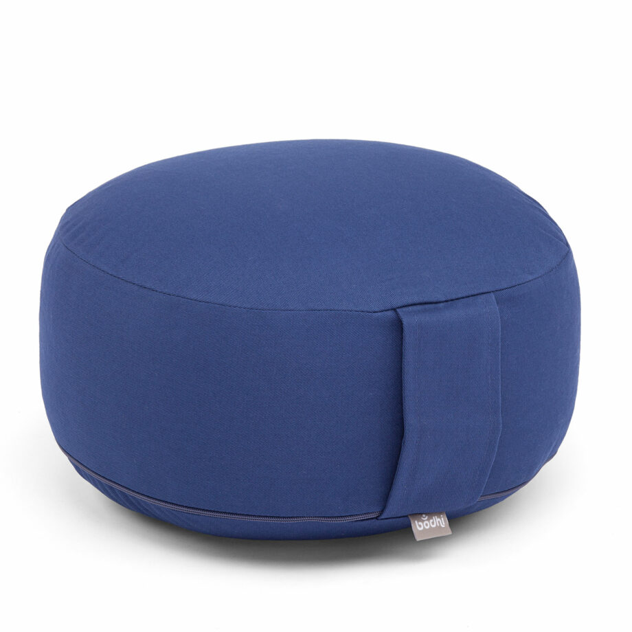 coussin de meditation rondo eco bleu