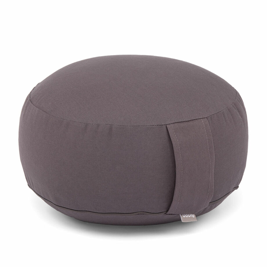 coussin de meditation rondo eco gris