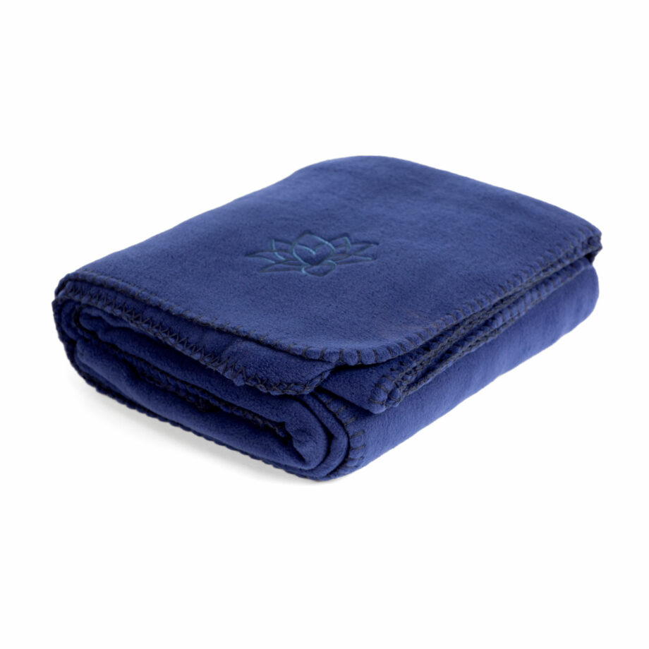 couverture polaire asana bleu