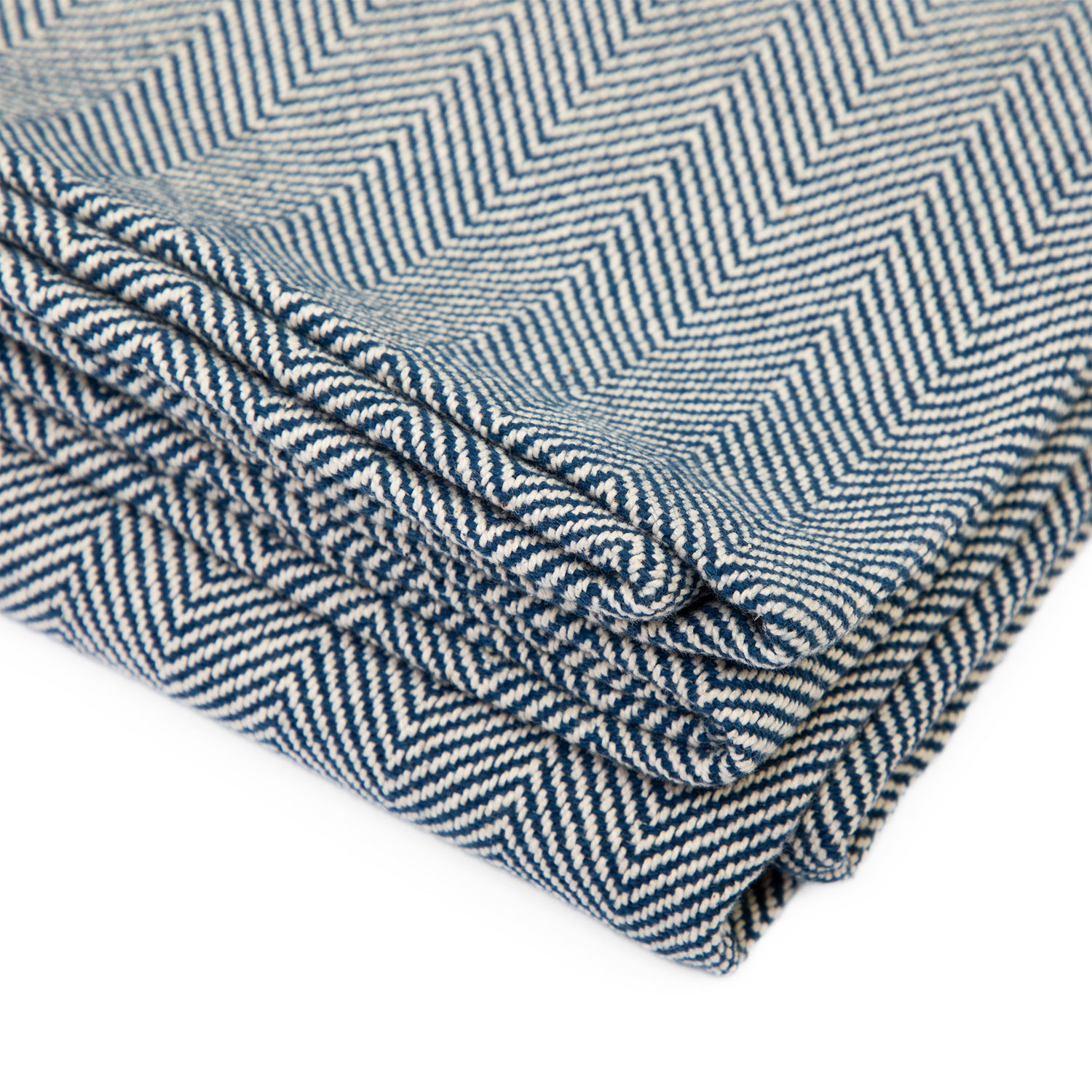 Couverture 100% coton avec chevrons - Yoga Shop Genève