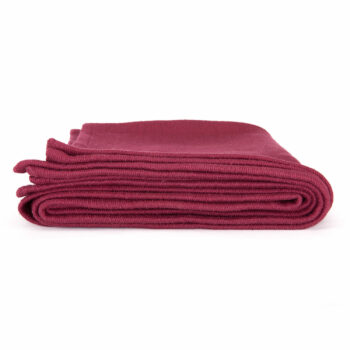 couverture coton shavasana bordeaux