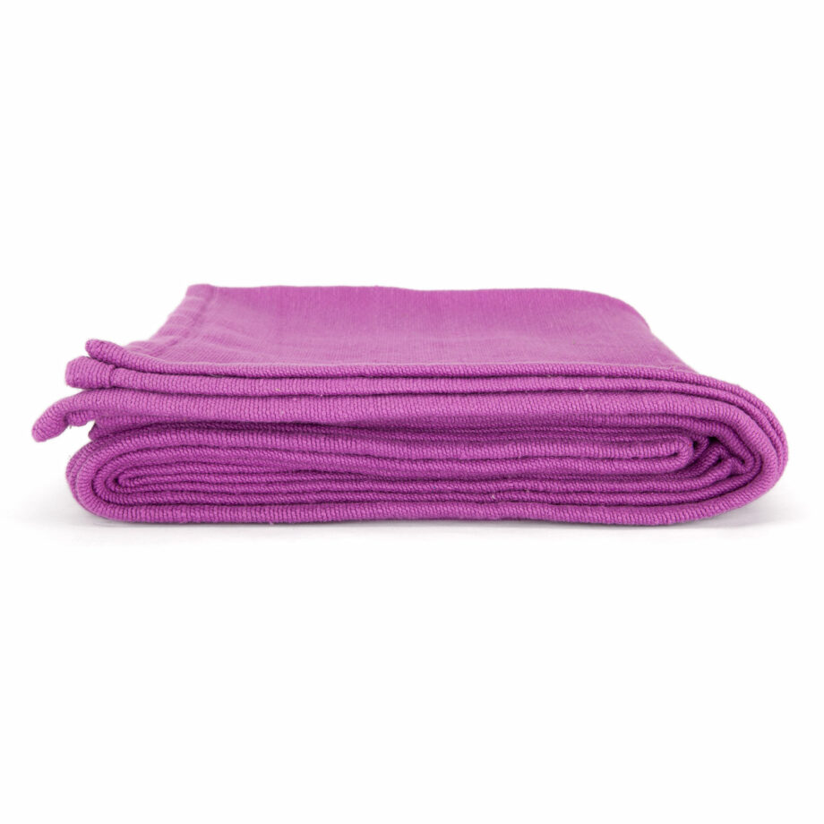 couverture coton shavasana violet