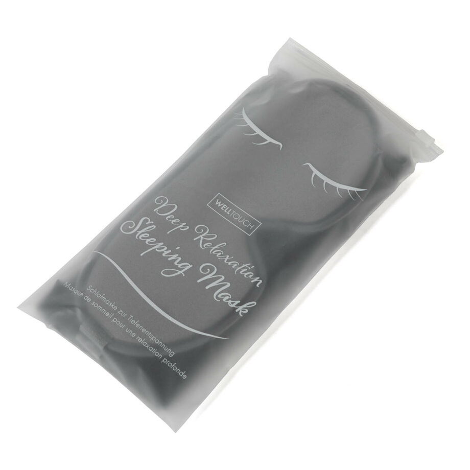 kit masque de sommeil gris