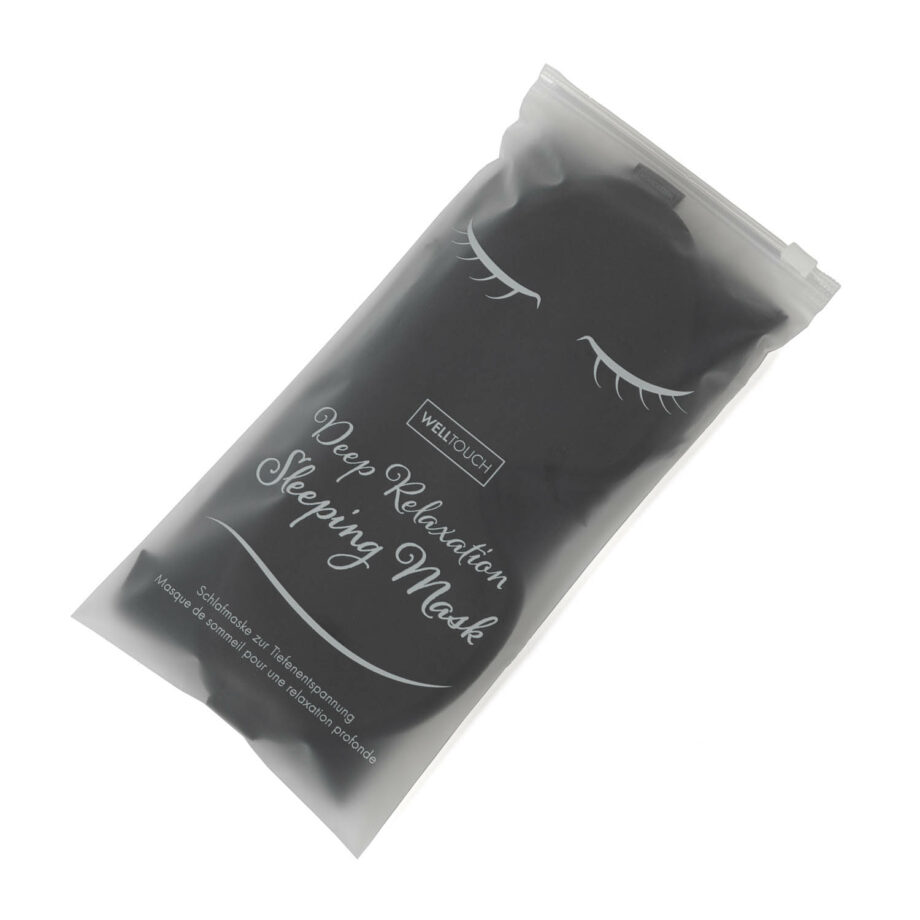 kit masque de sommeil noir