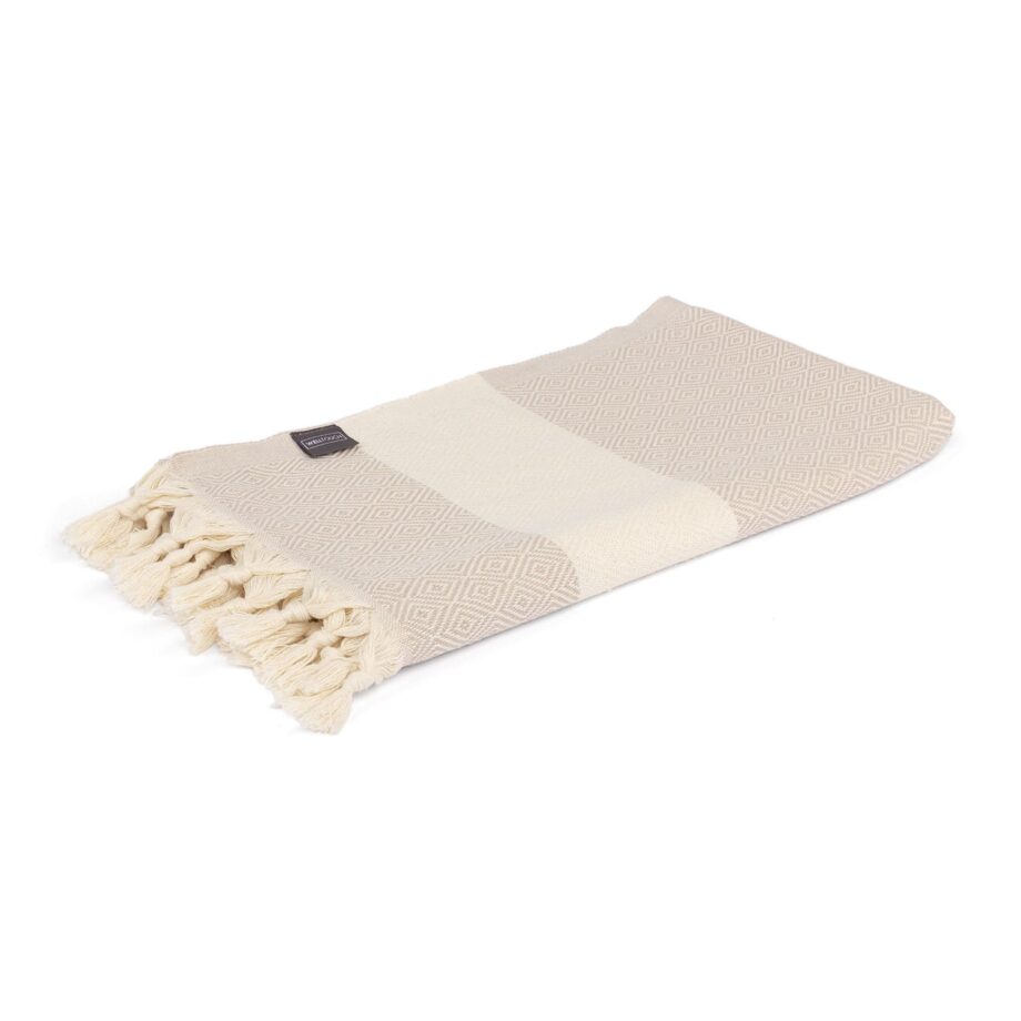 pagne serviette hammam deluxe creme