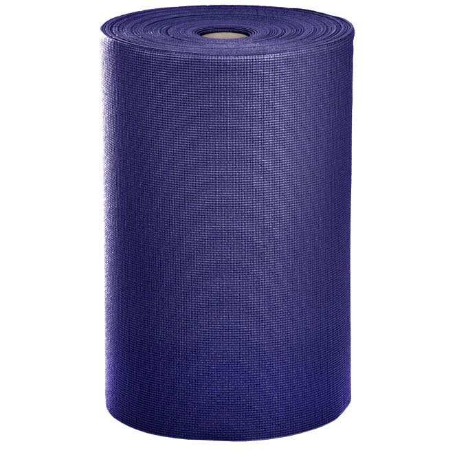 rouleau tapis de yoga asana bleu