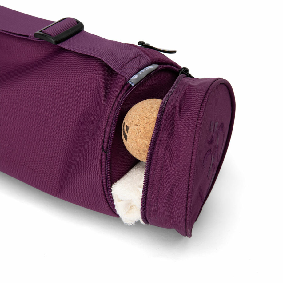 sac tapis de yoga asana aubergine