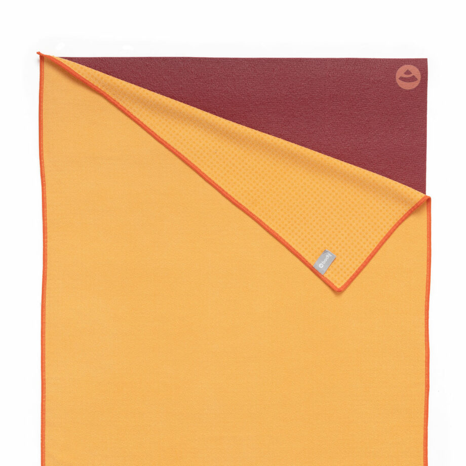 serviette de yoga grip safran