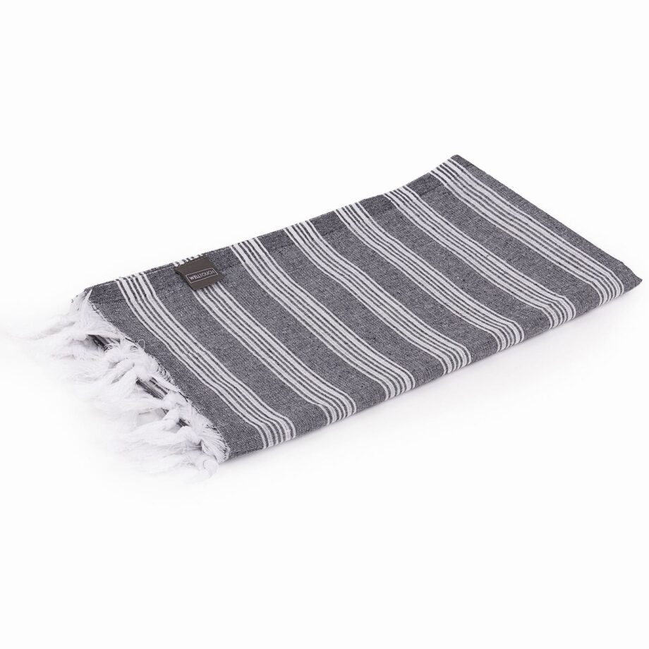 Serviette Hammam Pagne SARRAY – Fouta gris