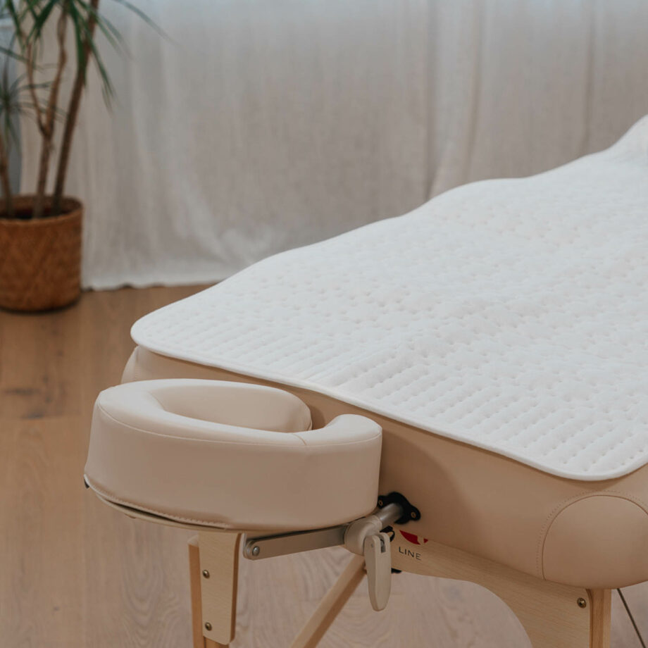 surmatelas chauffant pour table de massage