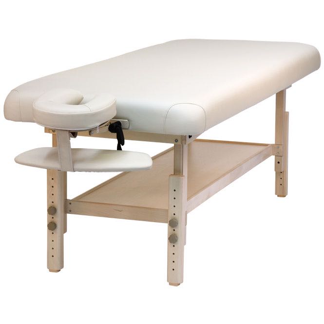 Table de massage fixe en bois pour esthéticiennes professionnelles Comfort