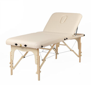 table de massage pliante dossier relevable deluxe creme