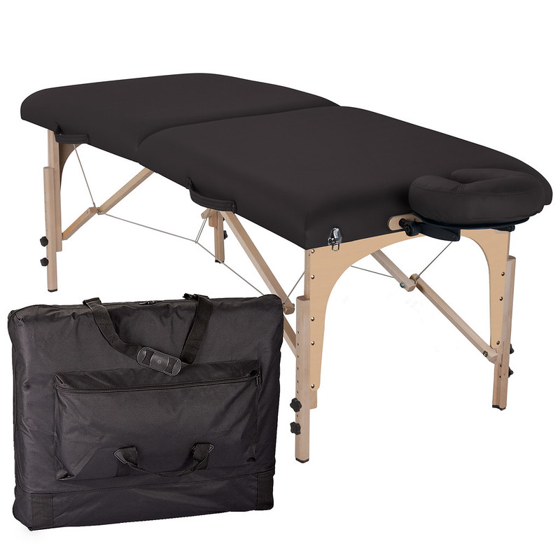 Housse intégrale pour table de massage - Noir