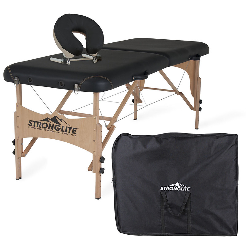 table de massage pliante stronglite shasta noir