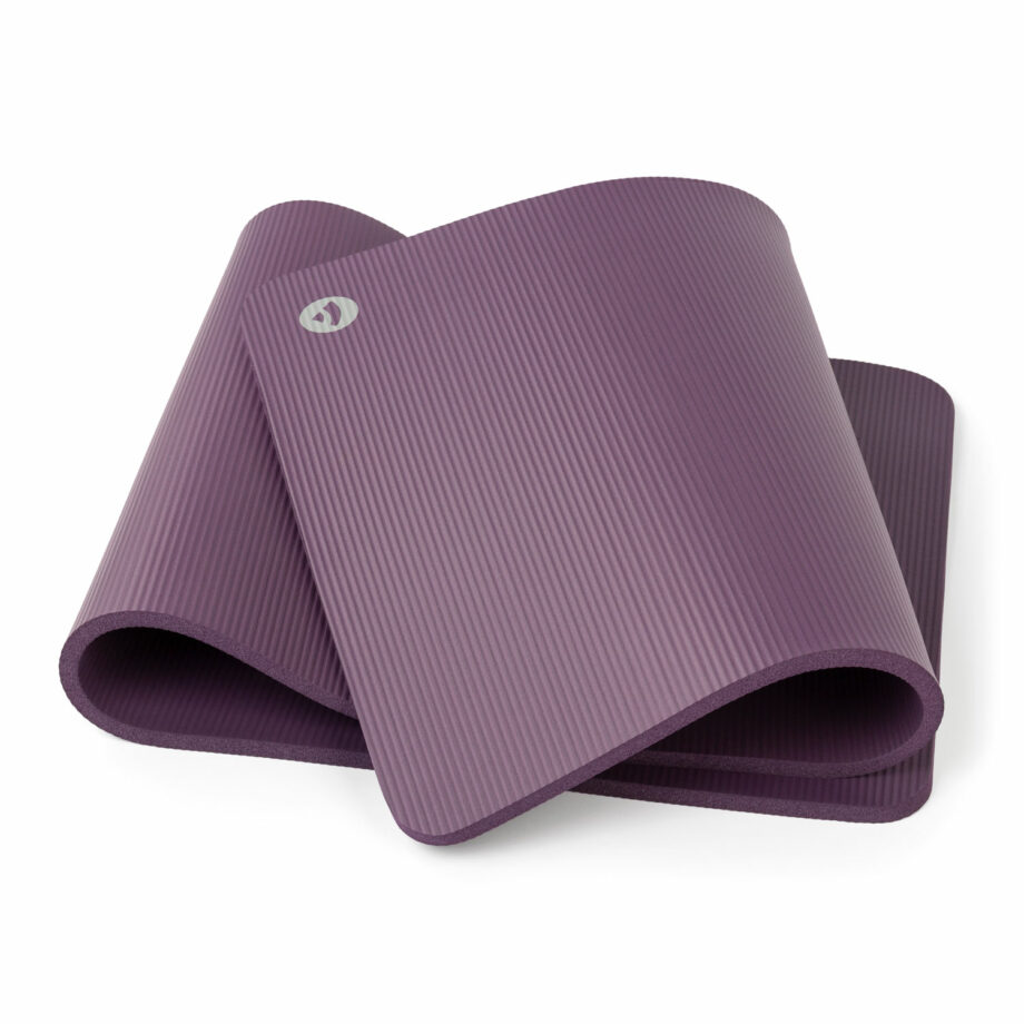 tapis de gymnastique pilates aubergine