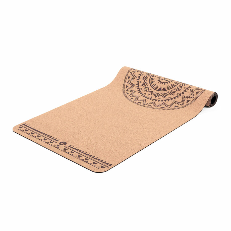 tapis de yoga en liege ethno