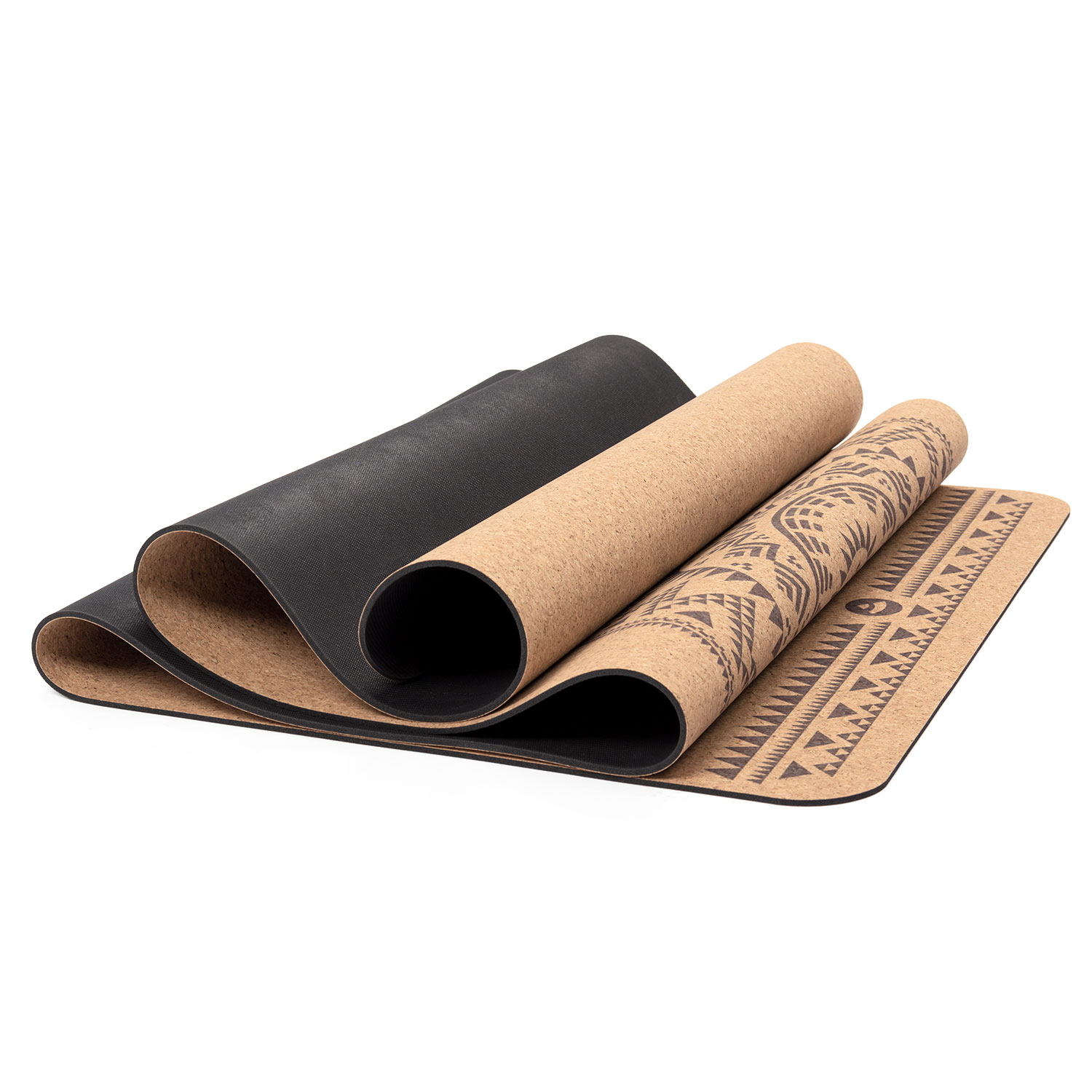 Tapis de fitness yoga en liège antidérapant 183x61xép0,5cm