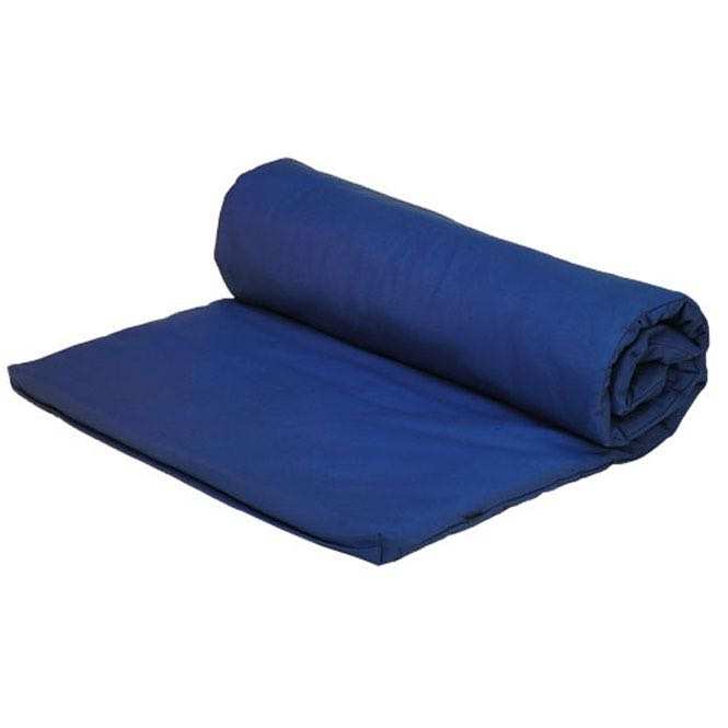 tapis de yoga futon bleu