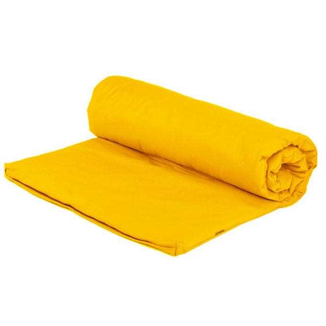 tapis de yoga futon jaune