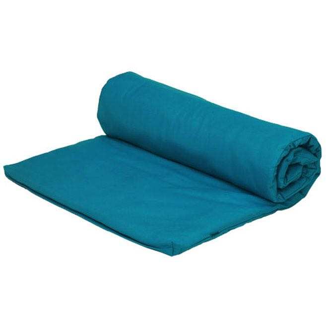 tapis de yoga futon turquoise