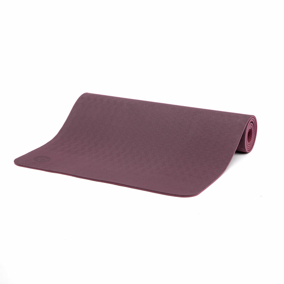 tapis de yoga lotus pro aubergine