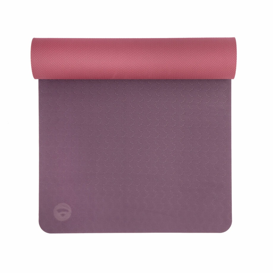 tapis de yoga lotus pro aubergine