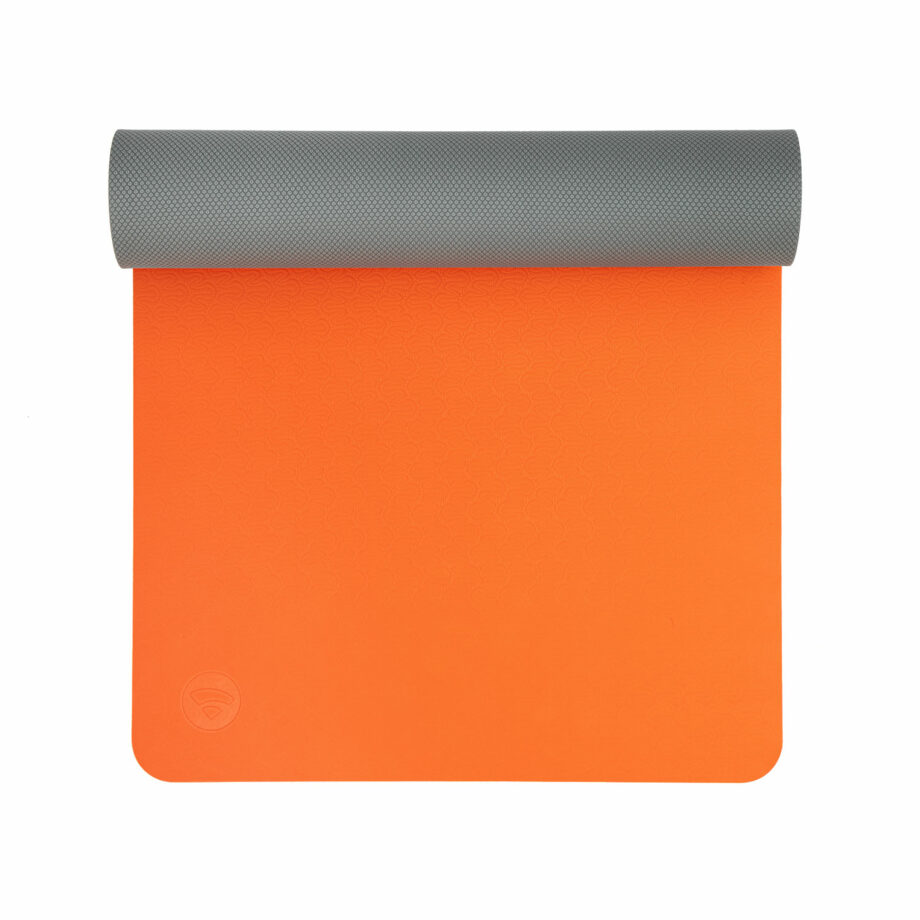 tapis de yoga lotus pro orange