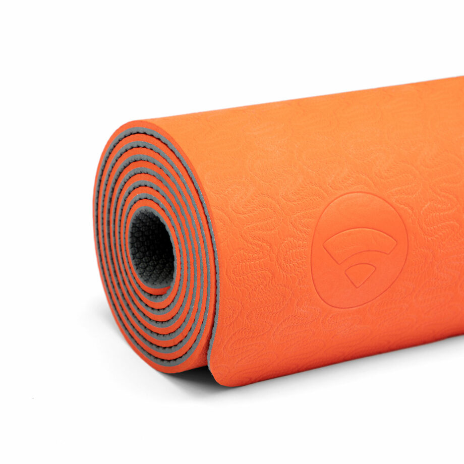 tapis de yoga lotus pro orange