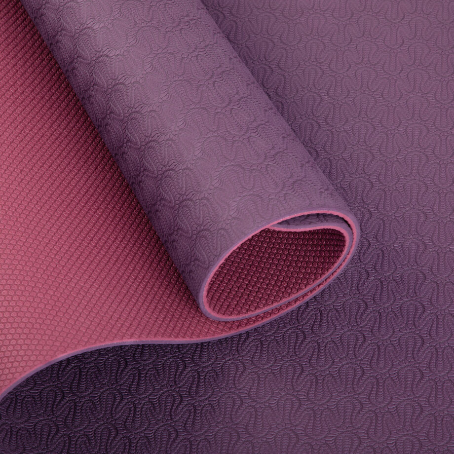 tapis de yoga lotus pro aubergine