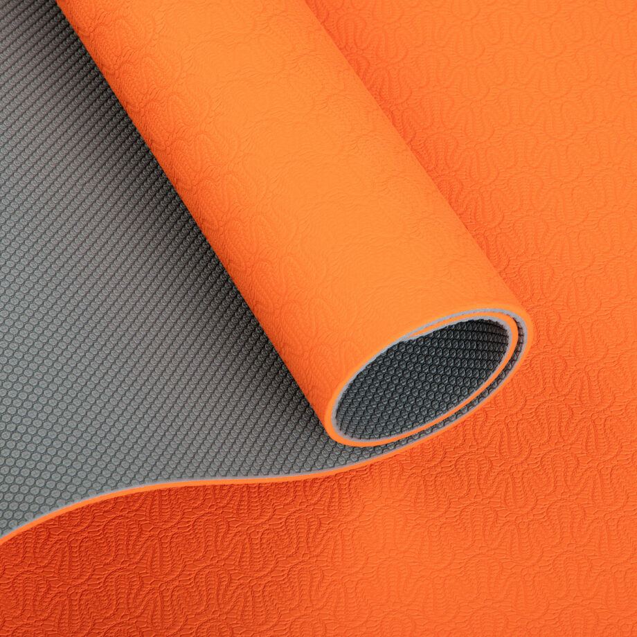 tapis de yoga lotus pro orange