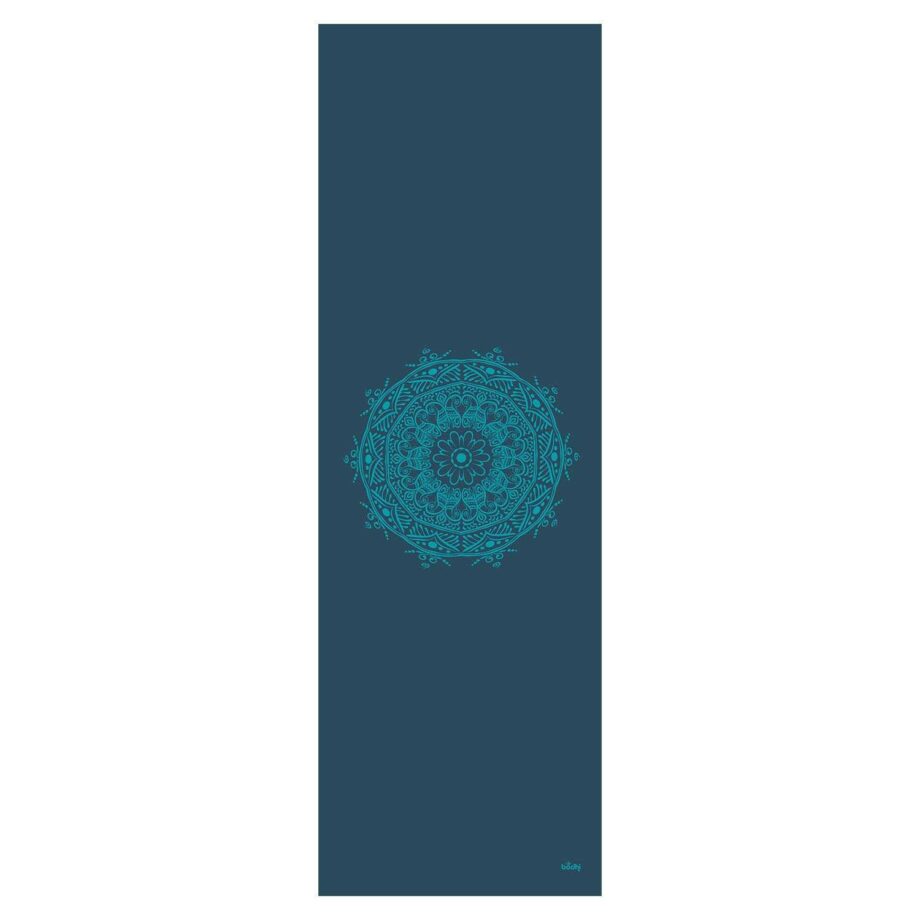 tapis de yoga mandala petrole