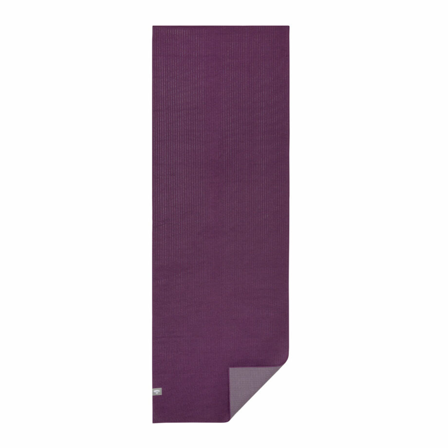 tapis de yoga serviette yatra aubergine